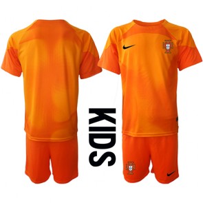 Maillot de foot le Portugal Gardien de but Extérieur enfant Monde 2022 Manches Courte (+ pantalon court)